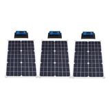 3 Paneles Solares De 20 W, 10 Amperios, 12 V/24 V