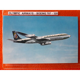 Postal Aviación Olimpic Airways Boeing 707 Juegos Olímpicos 