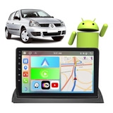 Kit Multimidia 9  Clio Carplay/android-auto Google Siri Voz