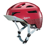 Casco Para Bicicleta Skate Roller - Bern Parker Color Rojo Talle L