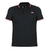 Playera Caballero Tipo Polo Tommy Hill Negro 607-61