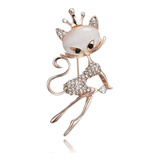 Broche Prendedor Gata Accesorios Mujer Joyas