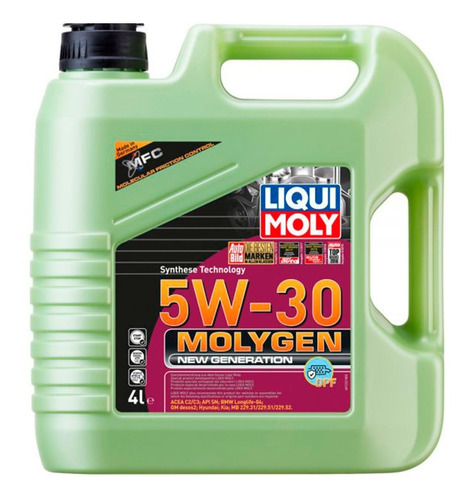 Aceite Liqui Moly Molygen Dpf 5w30 4 Litros Sintético Diesel