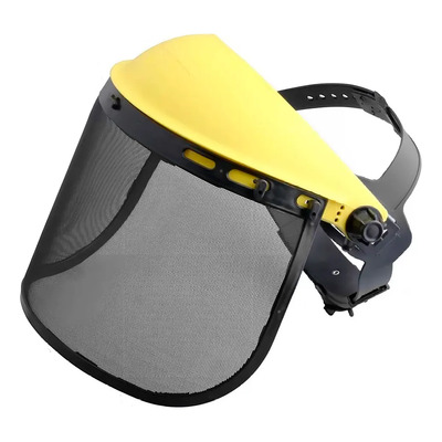 Careta Para Desbrozadora De Malla Protección Amarillo