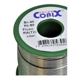 Solda Estanho 40x60 1.0mm C/ Fluxo Ra (t2) Rolo 500g - Cobix