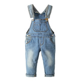 Overol De Denim Con Correa Regulable P/bebé Y Niño Pequeño