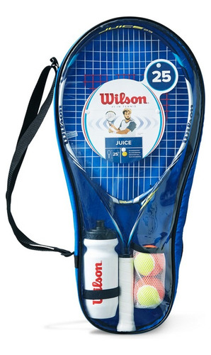 Set Raqueta De Tenis Wilson Niños N°25 + Pelotas + Estuche