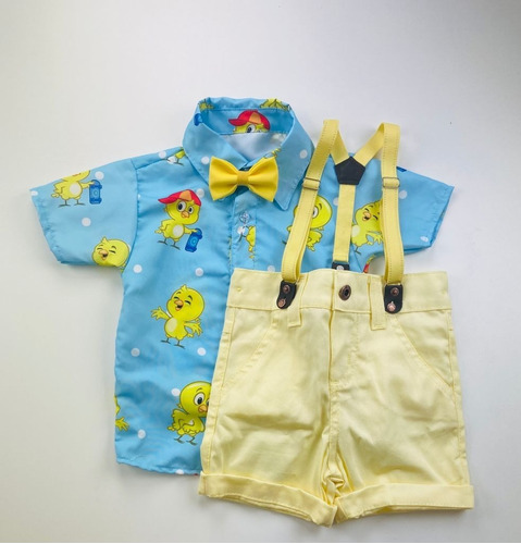 Roupa Infantil Pintinho Amarelinho Social Menino