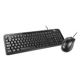 Xtech Kit Teclado Mouse Alambrico Multimedia Negro