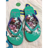 Ed Hardy Christian Audigier Chanclas Unisex 24 Mex Verdes