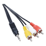 Cable Audio Stereo Video 3.5 Mm Miniplug 3 Rca Av -local- Mg