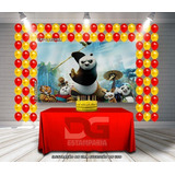 Painel De Festa Kung Fu Panda Desenho #02 Med1,80cmx1,20cm