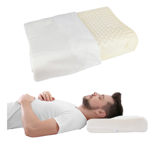 Almohada Memoria Emulsión Pillow Ortopédica Indeformable