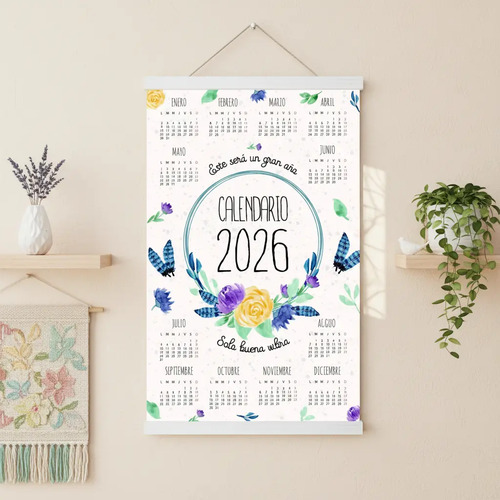 Calendarios Aesthetic De Pared 80x53cm