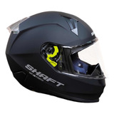 Casco Shaft Original Negro Mate Aleron Certificado Pinlock