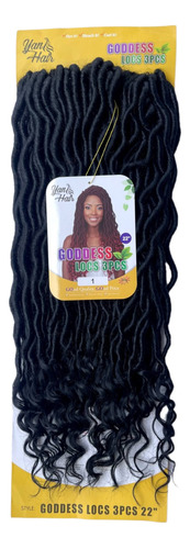Cabelo Sintético Faux Locs Twist Goddess Locs P Crochet 300g