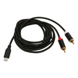 Cable Macho De Alta Fidelidad Tipo C A 2rca, Estéreo, Chapad