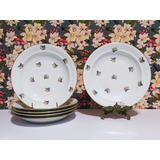 Juego De 6 Platos Hondos De Porcelana Limoges C