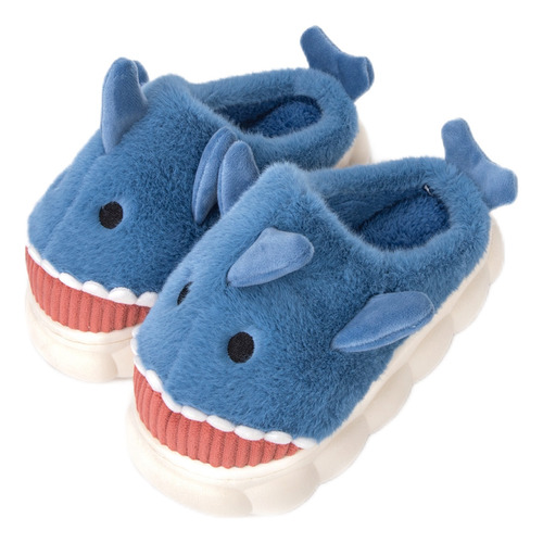 Pantufa Infantil Tubarão Baby Shark 3d Macia Antiderrapante