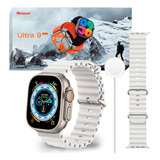 Smartwatch Ultra 9 Plus Prova D´agua Branco/rose