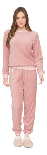 Pijama Lua Luá Feminino Longo Fleece Cozy Wishes 004.1121