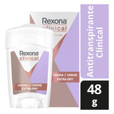 Pack X 3 Rexona Clinical Antitranspirante Crema Classic 48g