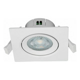 10 Spot Led Quadrado 4w 3000k Branco Quente Autovolt G-light Cor Branco/quente (3000k)