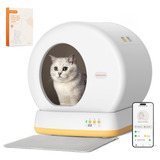 Meowant Caja De Arena Para Gatos Autolimpiante, Color Amaril