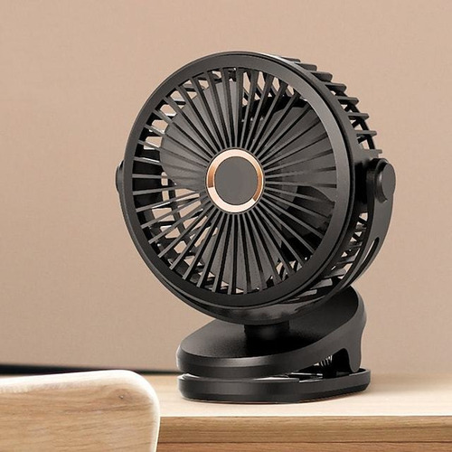Ventilador Con Clip De Carga, Rotación De 360 Grados