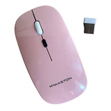 Mouse Hmaston Wireless Recarregável 2.4 Ghz Sem Fio E-1400 Cor Rosa