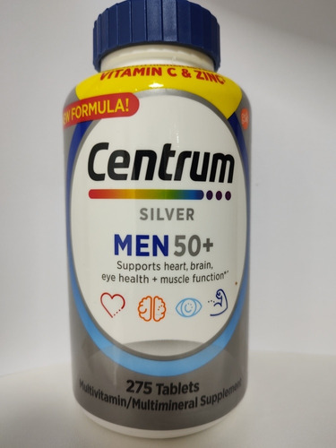 Centrum Silver Homem 50+ Multivitaminico 250 Comprimidos