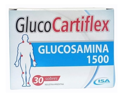 Pack X 3 Glucocartiflex 30 Sobres Glucosamina 1500 Lab. Isa