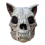 Máscara Craneo De Perro Dog Skull Látex Halloween 26801