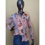 Camisa Vestir St Marie Mangas Largas Finisima Y Delicada