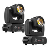 2 Moving Head Beam 100w Led 8 Gobos + Cores Desenhos Prisma