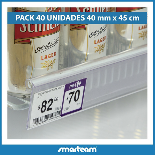 Portaprecio Rejilla Heladera Freezer Encastrable 45cm X 10u