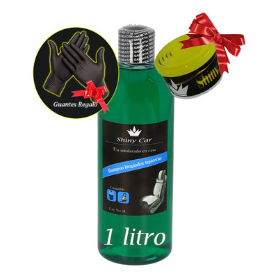 Shampoo Interior Shiny Car APC Limpiador Tapicerías 1 Litro Concentrado | MercadoLibre
