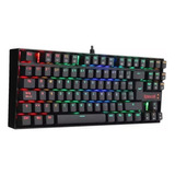 Kit Teclado Mecanico Y Mouse Gamer Redragon Blue Usb Kumara