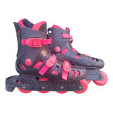 Rollers  Negros Y Rojos  Patines Talle 37