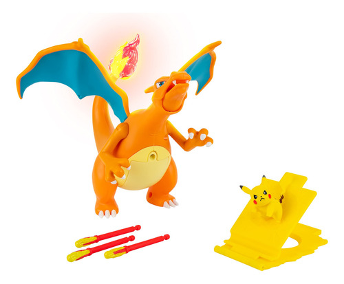 Pokemon Figura De Charizard Deluxe Luz Y Sonido