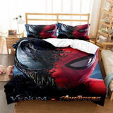 Juego De Ropa De Cama Spider-man Venom De 2 Piezas, Individu