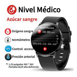 Reloj Inteligente Glucosa Hombre Y Mujer Nfc Smartwatch 2023 Color De La Correa Negro