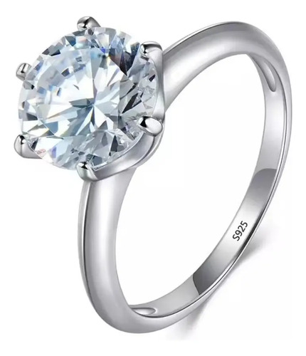 Anillo D Compromiso Brillante Amor Boda Solitario Y Estuche | Meses sin interés
