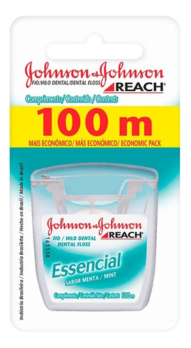 Hilo Dental Johnson Reach Essencial X2u Sabor Menta