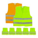 5 U X Chaleco Reflectivo Fluor Moto Vtv Seguridad Vial