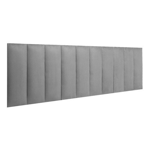 Painel Cabeceira Modulada Cama Box Casal Estofada 14 Placas