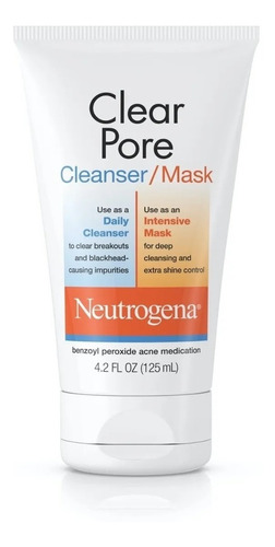 Neutrogena Clearpore Cleanser/mask Adios Acne Purifica Poros