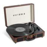 Tocadiscos Victrola Journey Portatil Bluetooth Vsc-400sb-dbr Color Marrón Oscuro