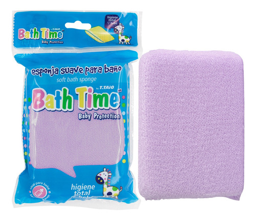 Esponja Con Tela Extra Suave Para El Baño De Bebe Bath Time 