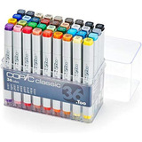 Juego 36 Marcadores Copic Maker De Colores